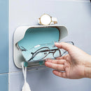 Bathroom Wall Holder Punch-free Wall-mounted Convenient Practical Washroom Glasses Storage Box Clothes Key Organizer Accessories